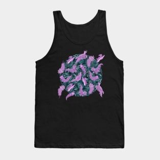 Ernst Haeckel Rose Nudibranch  on Cerulean Sea Squirts Tank Top